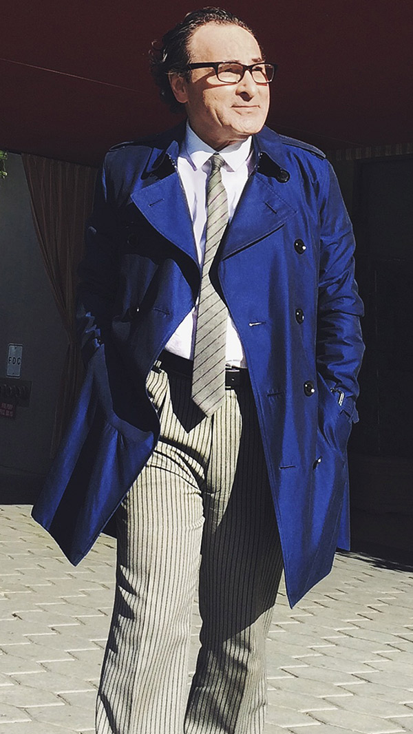 A Bespoke Leather Trench For The One Of Kind Gent The Navy Blue Coat With Purple Lining Is Another Example Of A Trenchcoat This One Again In Gorgeous Herringbone Flannel